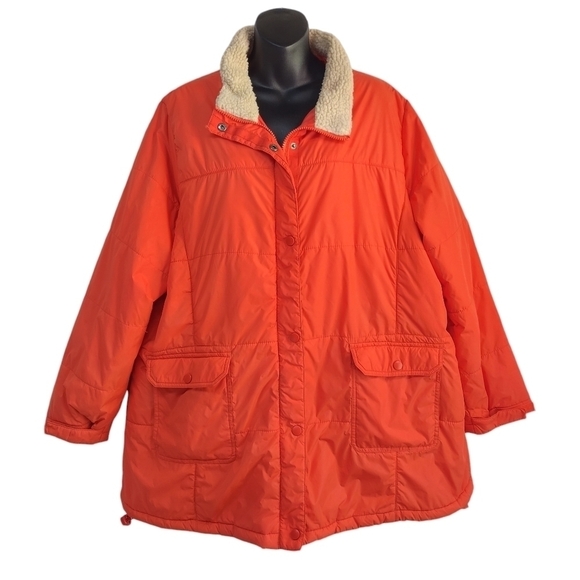 Weather Solutions Jackets & Blazers - Weather Solutions Women's Jacket Orange Insulated Size 1X